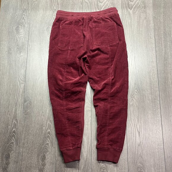 Anthropology Corduroy Joggers Burgundy Red Small 30 x 26 - Picture 6 of 10